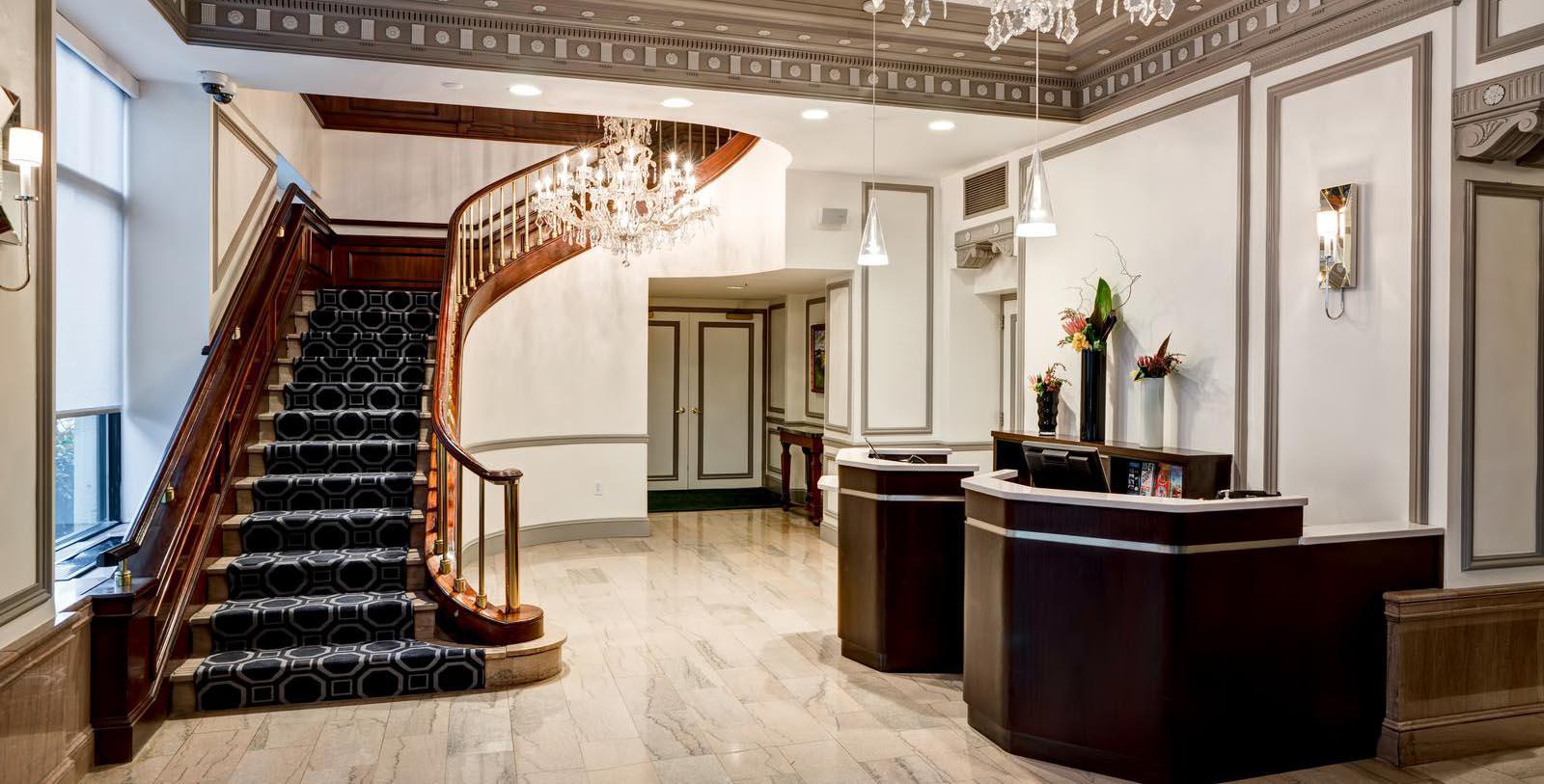 Image of Lobby Phoenix Park Hotel, 1922, Member of Historic Hotels of America, in Washington, DC, Discover